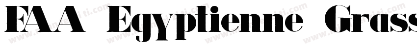 FAA Egyptienne Grass字体转换